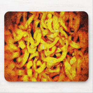 Beängstigend Orange Ramen Mousepad