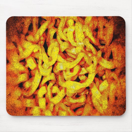 Beängstigend Orange Ramen Mousepad (Vorne)