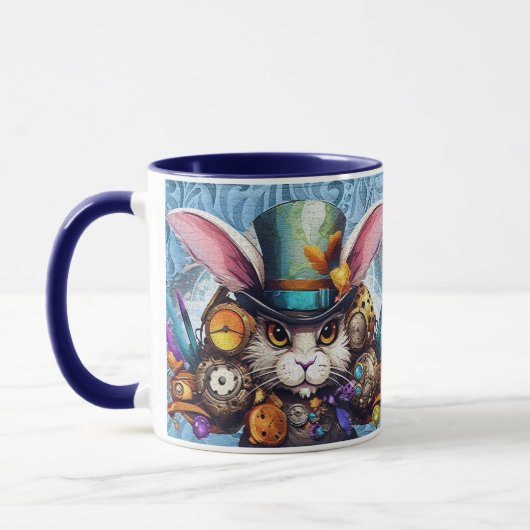 Beängstigend Osterhase Tasse (Links)