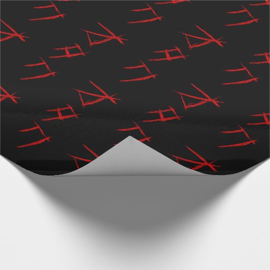 BEÄNGSTIGEND OTAKU オ タ ク GESCHENKPAPIER (Ecke)