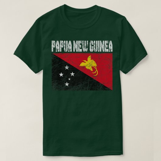 Beängstigend Patriotic Papua Flag Neue Guinea Männ T-Shirt (Design vorne)