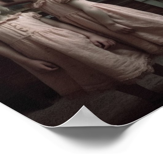 Beängstigend Pink Fish Twins Horror Poster (Ecke)