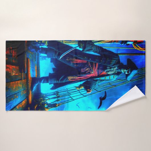 Beängstigend Pirate Badehandtuch (Badehandtuch)