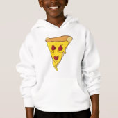 Beängstigend Pizza Slice Hoodie (Vorderseite)