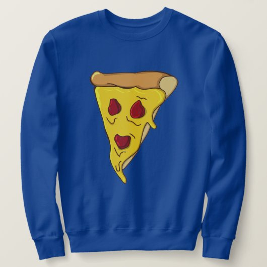 Beängstigend Pizza Slice T - Shirt (Design vorne)