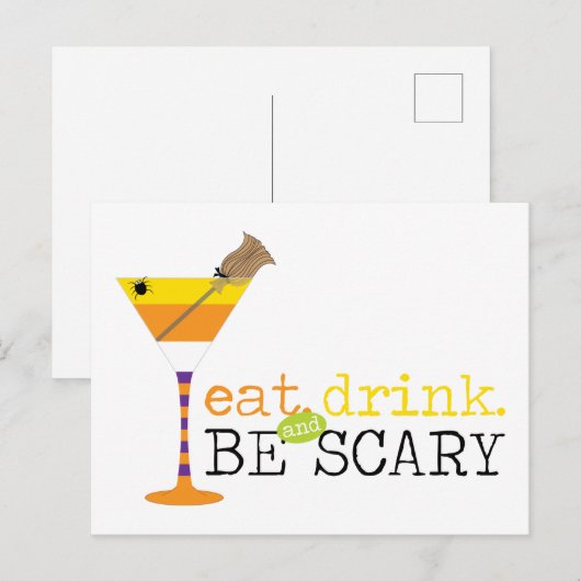 Beängstigend Postkarte (Vorne/Hinten)