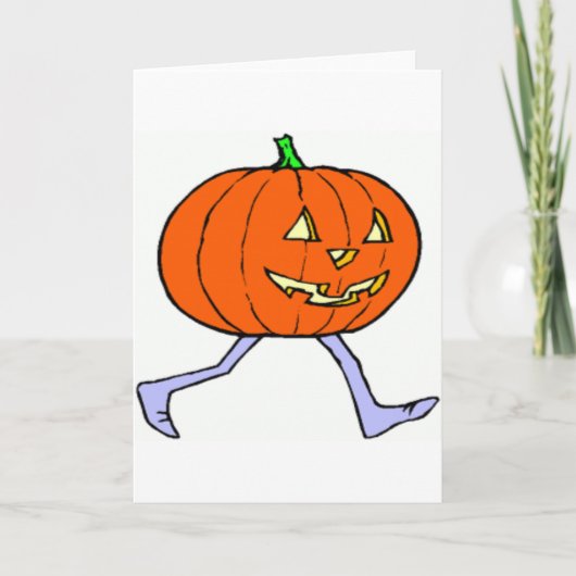 Beängstigend Pumkin Karte (Vorderseite)