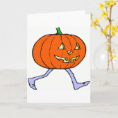 Beängstigend Pumkin Karte (Gelbe Blume)