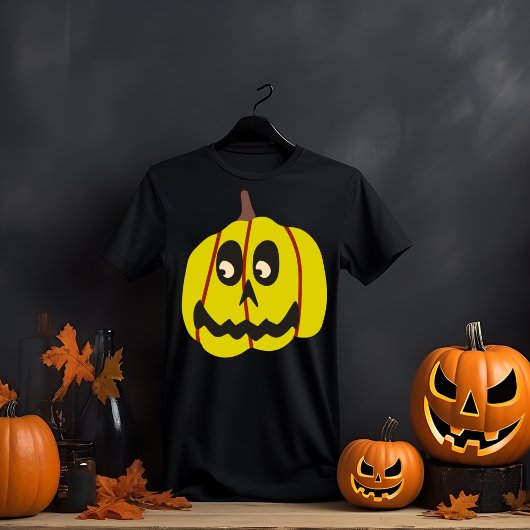 Beängstigend Pumpkin-Face Halloween T-Shirt