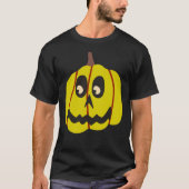 Beängstigend Pumpkin-Face Halloween T-Shirt (Vorderseite)