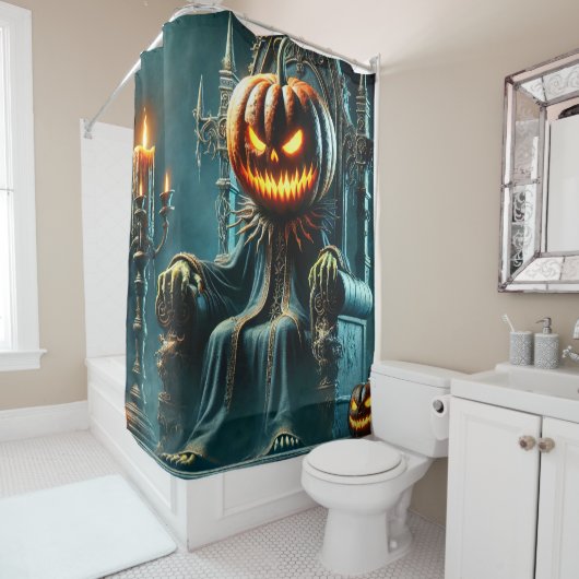 Beängstigend Pumpkin King Duschvorhang (Beispiel)