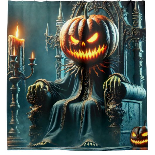 Beängstigend Pumpkin King Duschvorhang (Vorderseite)
