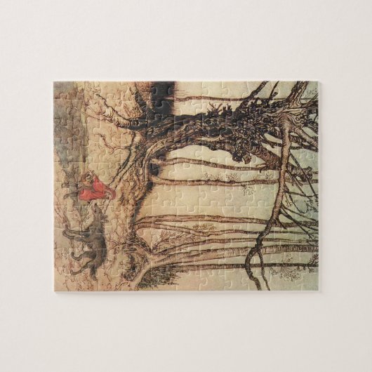 Beängstigend Red Riding Hood Puzzle (Horizontal)