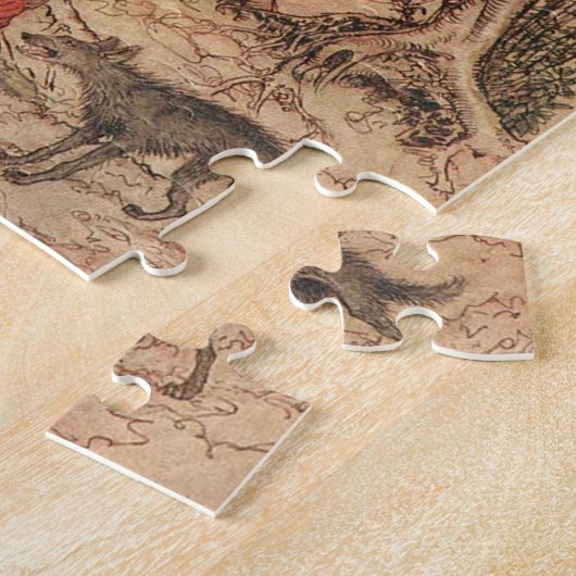 Beängstigend Red Riding Hood Puzzle (Seite)