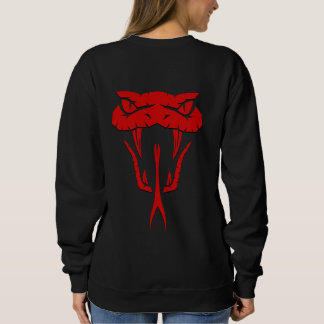 Beängstigend Red Snake Face Unisex Sweatshirt