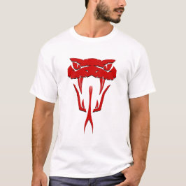Beängstigend Red Snake - Fierce Red Serpent Face T T-Shirt