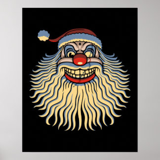 Beängstigend Santa Clown Poster