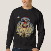 Beängstigend Santa Clown Sweatshirt (Vorderseite)