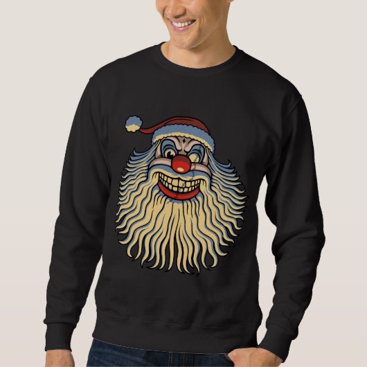 Beängstigend Santa Clown Sweatshirt (Vorderseite)