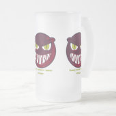 Beängstigend schläft nie. mattglas bierglas (VorderseiteRechts)