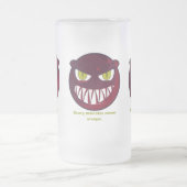 Beängstigend schläft nie. mattglas bierglas (Mittel)