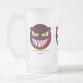 Beängstigend schläft nie. mattglas bierglas (Links)