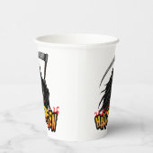 Beängstigend Sensenmann Man Halloween Pappbecher (Rechts)