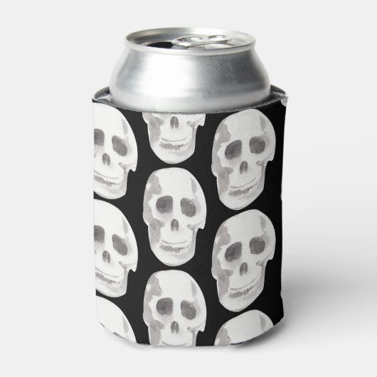 Beängstigend Skull Pattern Halloween Dosenkühler (Kanne Vorderseite)