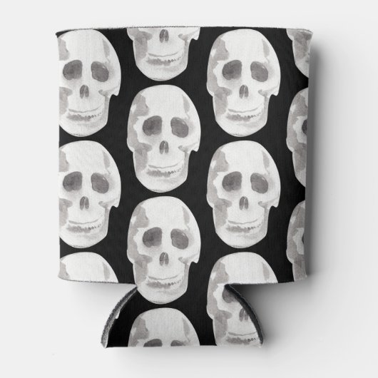 Beängstigend Skull Pattern Halloween Dosenkühler (Vorderseite)