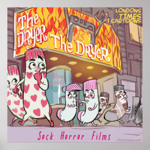 Beängstigend Socken Movies Hochglanzes, glänzendes Poster