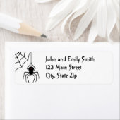 Beängstigend Spider-Rücksendeadressen-Aufkleber (Insitu)