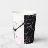 Beängstigend Spider Web Happy Halloween Individuel Pappbecher (Rechts)