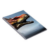 Beängstigend Spinosaurus Dinosaur, Notebook Notizblock (Rechte Seite)