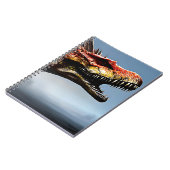 Beängstigend Spinosaurus Dinosaur, Notebook Notizblock (Linke Seite)
