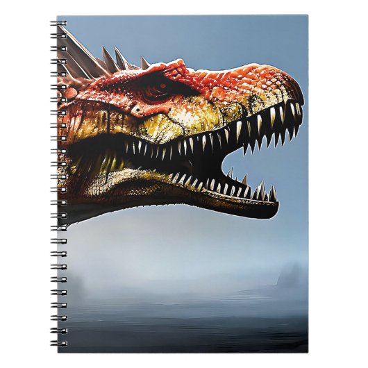 Beängstigend Spinosaurus Dinosaur, Notebook Notizblock (Vorderseite)