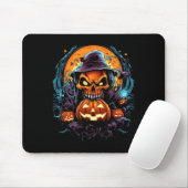 Beängstigend Spooky Castle Halloween Pumpkin Hexe Mousepad (Mit Mouse)