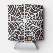 Beängstigend Spooky Cobweb Collage Dosenkühler (Rückseite)