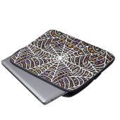 Beängstigend Spooky Cobweb Collage Laptopschutzhülle (Vorne Knopf)
