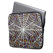 Beängstigend Spooky Cobweb Collage Laptopschutzhülle (Vorderseite Links)