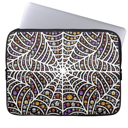Beängstigend Spooky Cobweb Collage Laptopschutzhülle (Vorderseite)