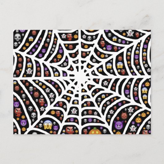Beängstigend Spooky Cobweb Collage Postcard Postkarte (Vorderseite)