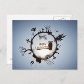 Beängstigend Spooky Halloween Postkarte (Vorne/Hinten)