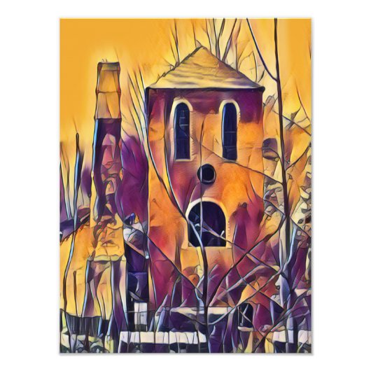 BEÄNGSTIGEND SPOOKY HALLOWEEN SPUN FOTODRUCK (Vorne)