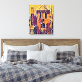 BEÄNGSTIGEND SPOOKY HALLOWEEN SPUN LEINWANDDRUCK (Insitu (Schlafzimmer))