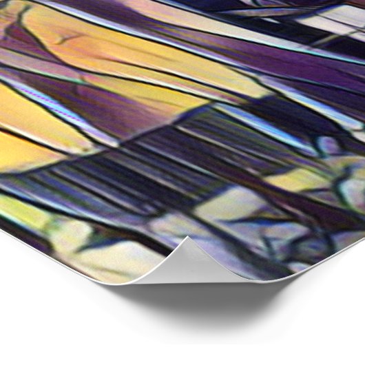 BEÄNGSTIGEND SPOOKY HALLOWEEN SPUN POSTER (Ecke)