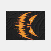 Beängstigend Spooky Kürbislaterne Gefecht Pumpkin Fleecedecke (Vorderseite (Horizontal))