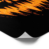 Beängstigend Spooky Kürbislaterne Gefecht Pumpkin Poster (Ecke)