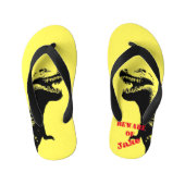 Beängstigend T-Rex Dinosaur Graphic Kinderbadesandalen (Fußbett)