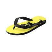 Beängstigend T-Rex Dinosaur Graphic Kinderbadesandalen (Schrägansicht)