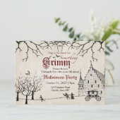 Beängstigend Tales Dark Fairy Tales Halloween Einl Einladung (Stehend Vorderseite)